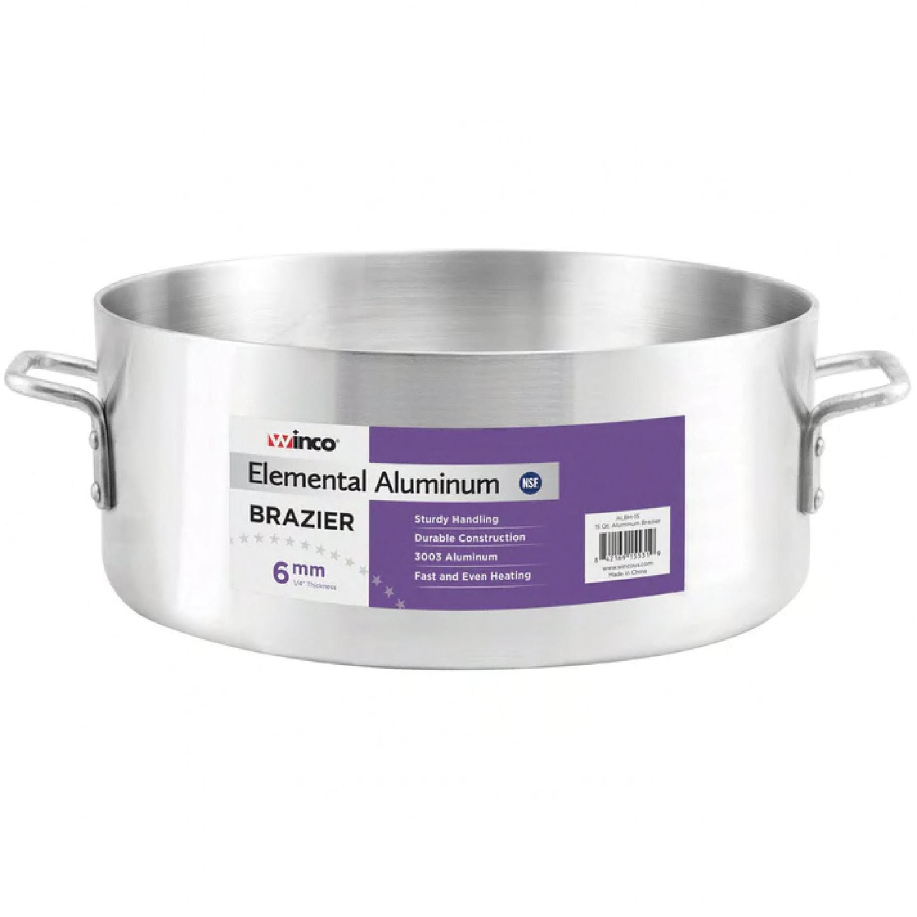 Elemental Aluminum Brazier 35 QT Aluminum 1/Each