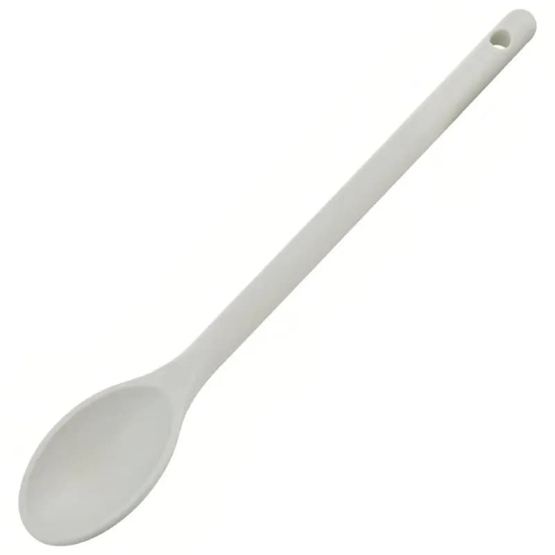 Spoon 12 IN Nylon Off-White BPA Free Heat Resistant Up To 400° 12/Dozen