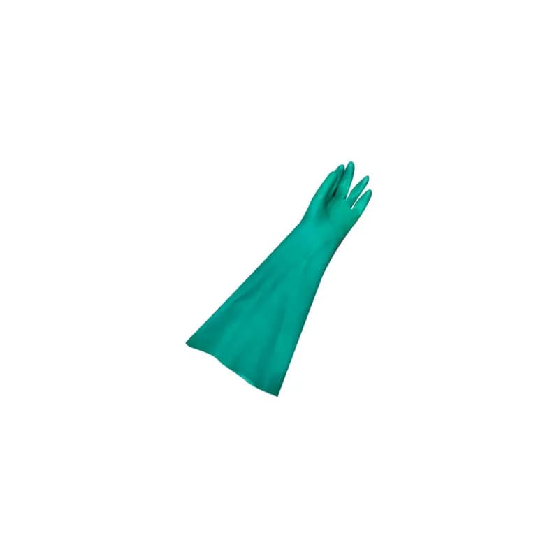 Gloves Large (LG) #10 18 IN Green Nitrile Rubber Disposable Rethermalizer 1/Pair