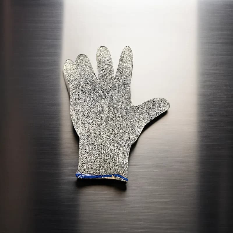 Gloves Large (LG) Cut Resistant Stainless Steel Fiber Antimicrobial 1/Each