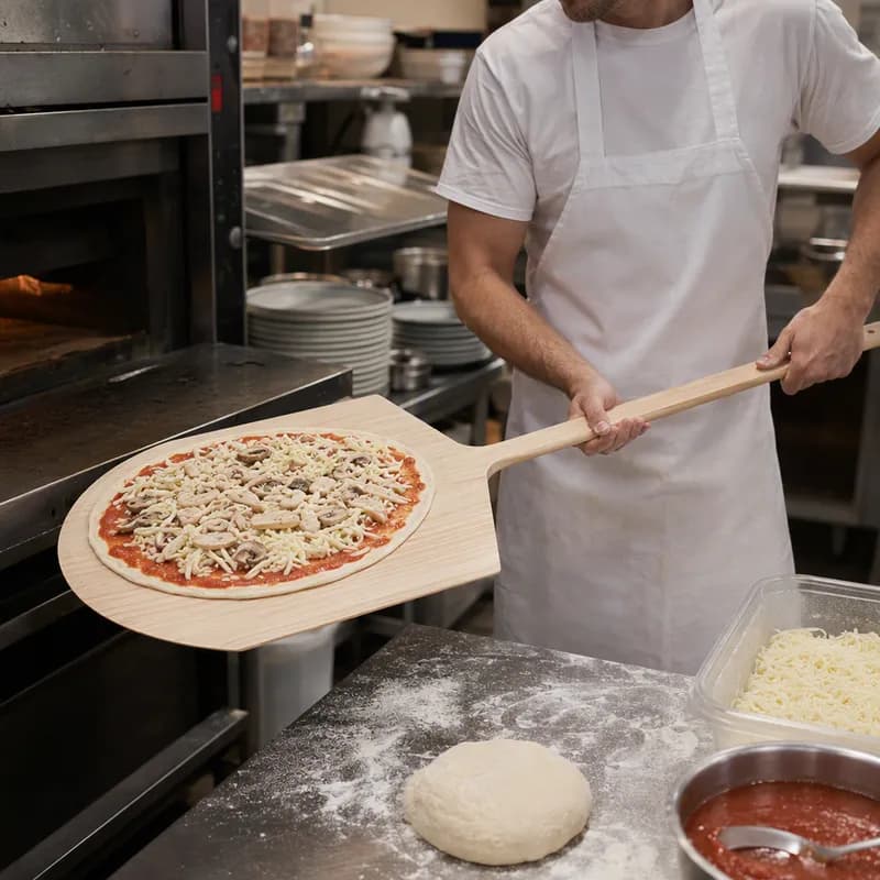 Pizza Peel 42X20X0.56 IN Wood Long Handle 1/Each