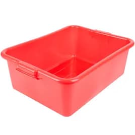 Traex® Food Storage Box 7 IN Red PE Polymer Freezer Safe 6/Case