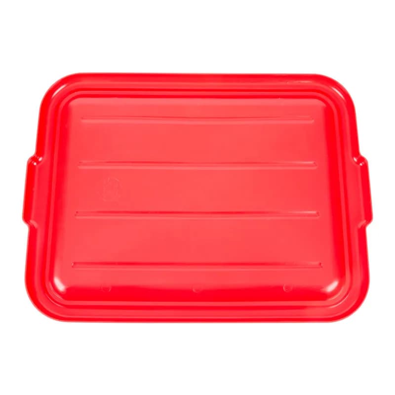 Traex® Food Storage Container Lid Red PE Polymer Recessed 6/Case