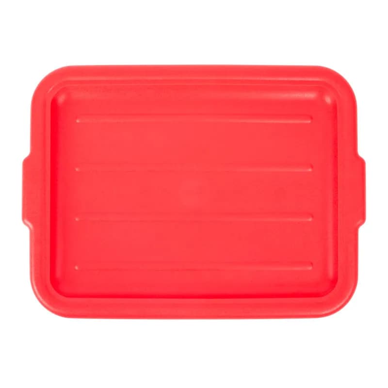 Traex® Food Storage Container Lid Red PE Polymer Recessed 6/Case