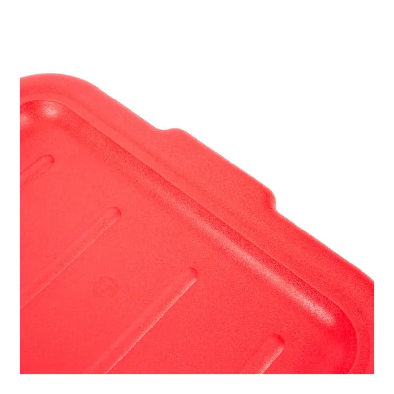 Traex® Food Storage Container Lid Red PE Polymer Recessed 6/Case