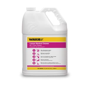 Waxie Lemon Floor Cleaner Neutral Cleaner 1 GAL Neutral 4/Case