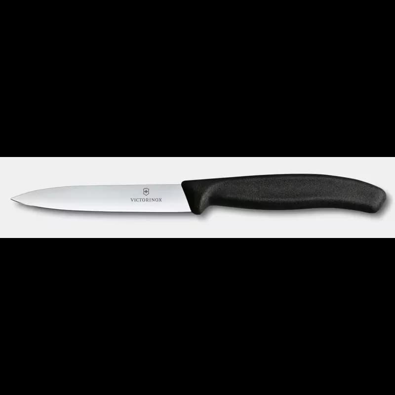 Paring Knife Straight Edge Pointed Tip Black Handle 1/Each
