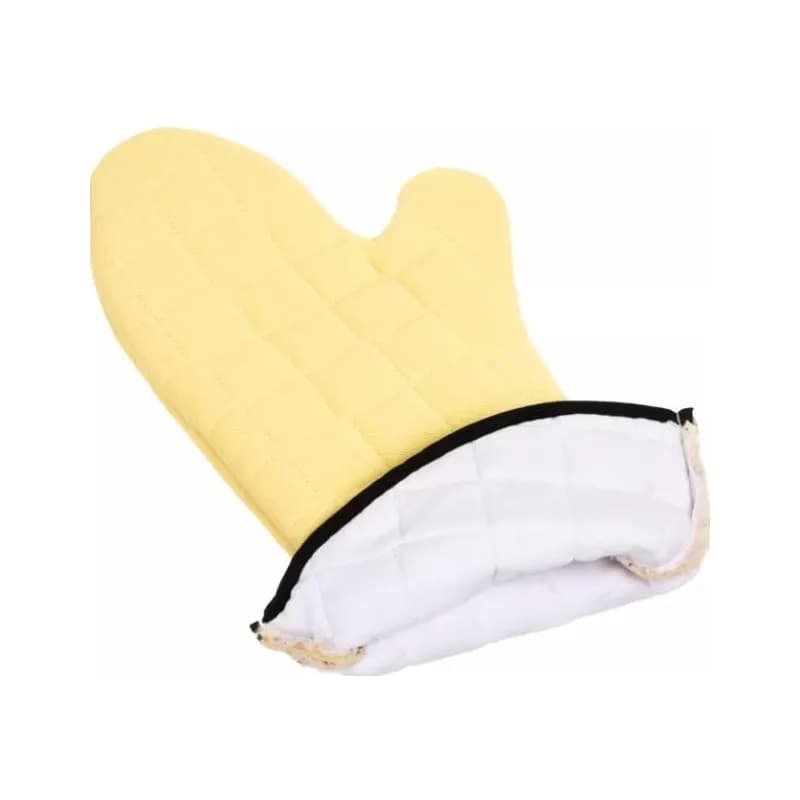 San Jamar Oven Mitt 21 IN Yellow Machine Washable Heat Protection Up to 500° F (260°C) For 30 Seconds 1/Each