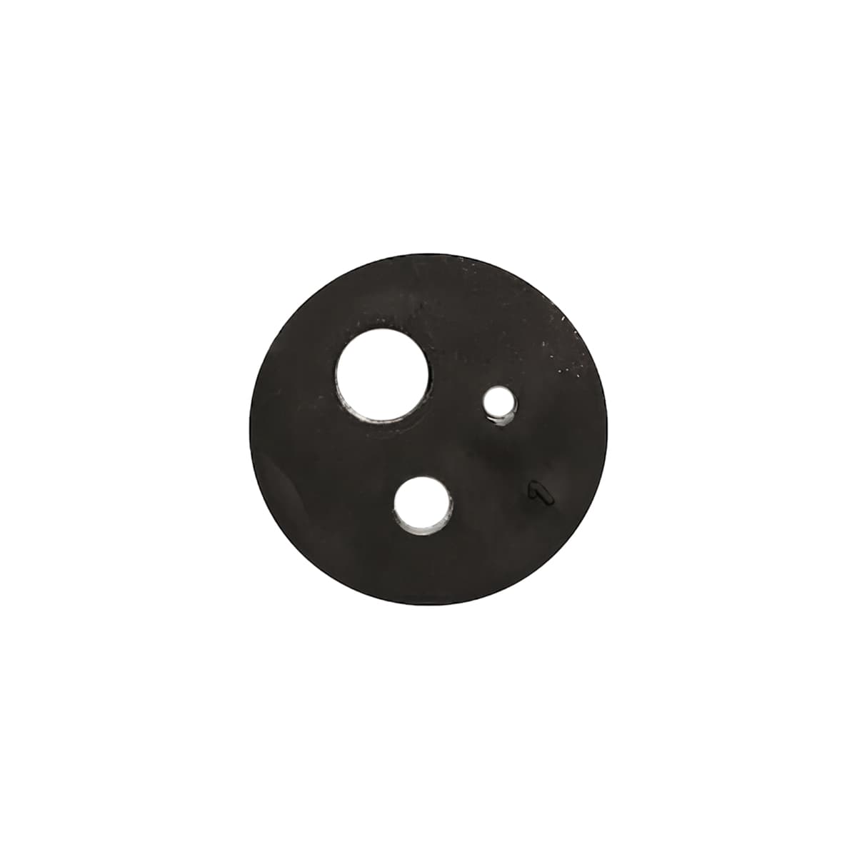 Peg Hook Shams Rubber Black 20/Pack