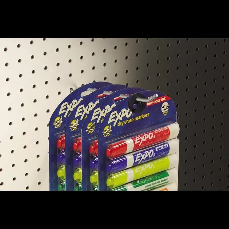 Peg Hook Shams Rubber Black 20/Pack