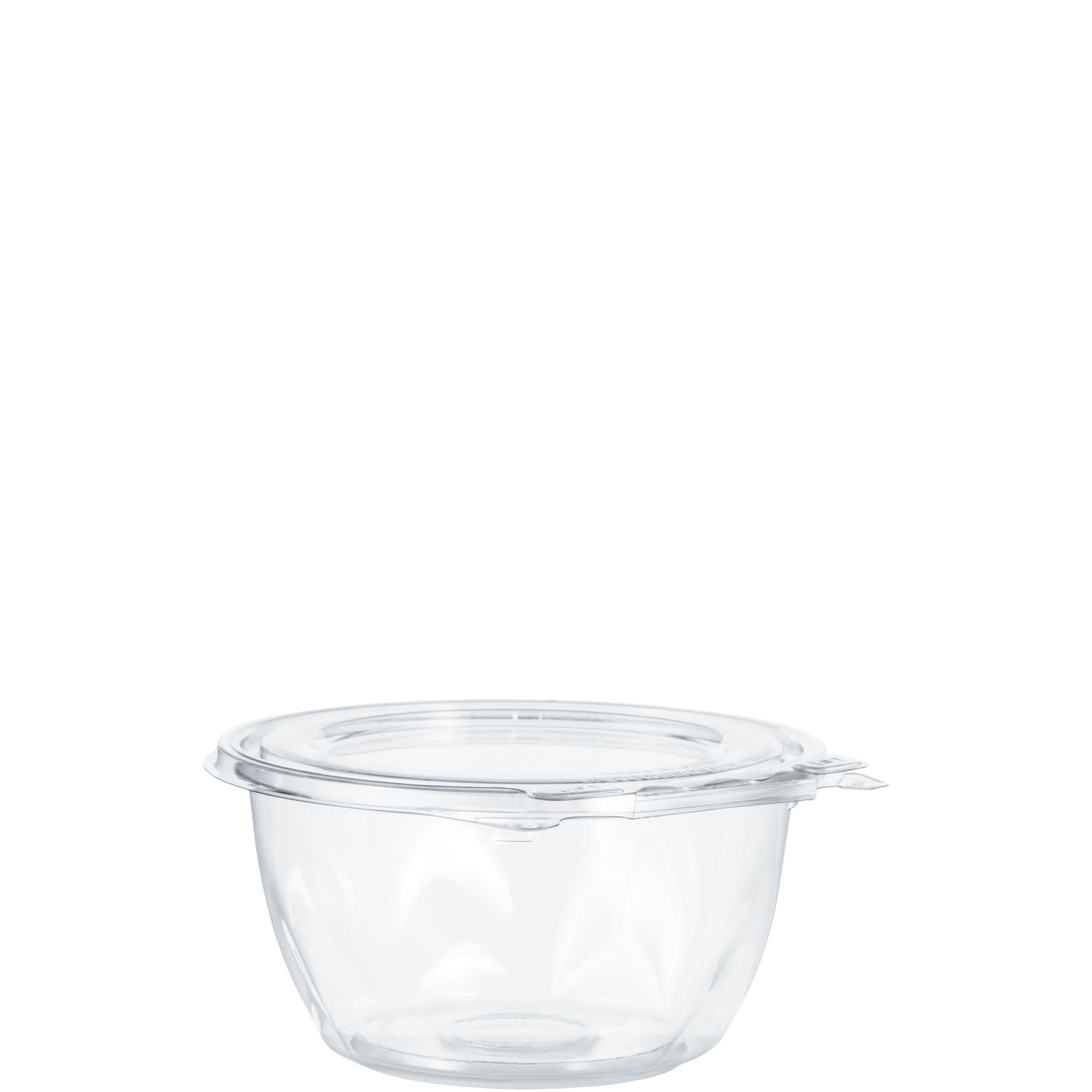 Dart® Safeseal™ Bowl & Lid Combo With Flat Lid 16 OZ PET Clear Round 60 Count/Pack 4 Packs/Case 240 Count/Case