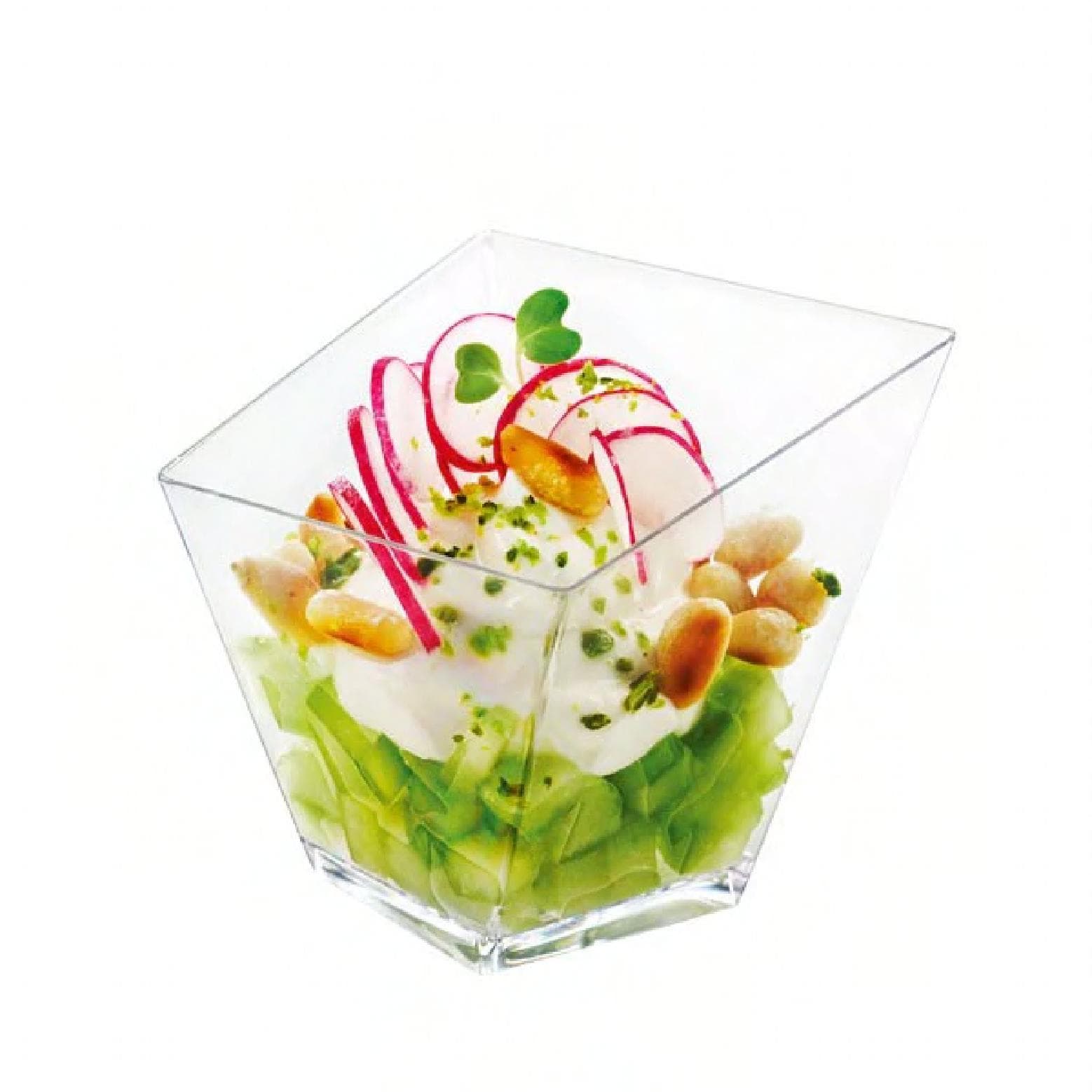 Twisted Container 2 OZ Plastic Clear Twisty Slanted 200/Case