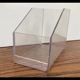 Storage Bin 7X7X6 IN Clear Plastic 2/Case