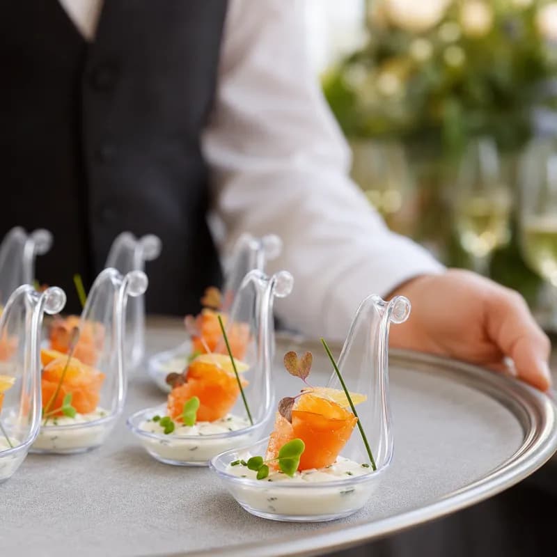 Spoon Plastic Clear Round Gourmet 100/Case