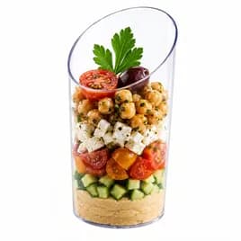 Container Cup 2.7 OZ Plastic Clear Round Slanted Truncated 100/Case