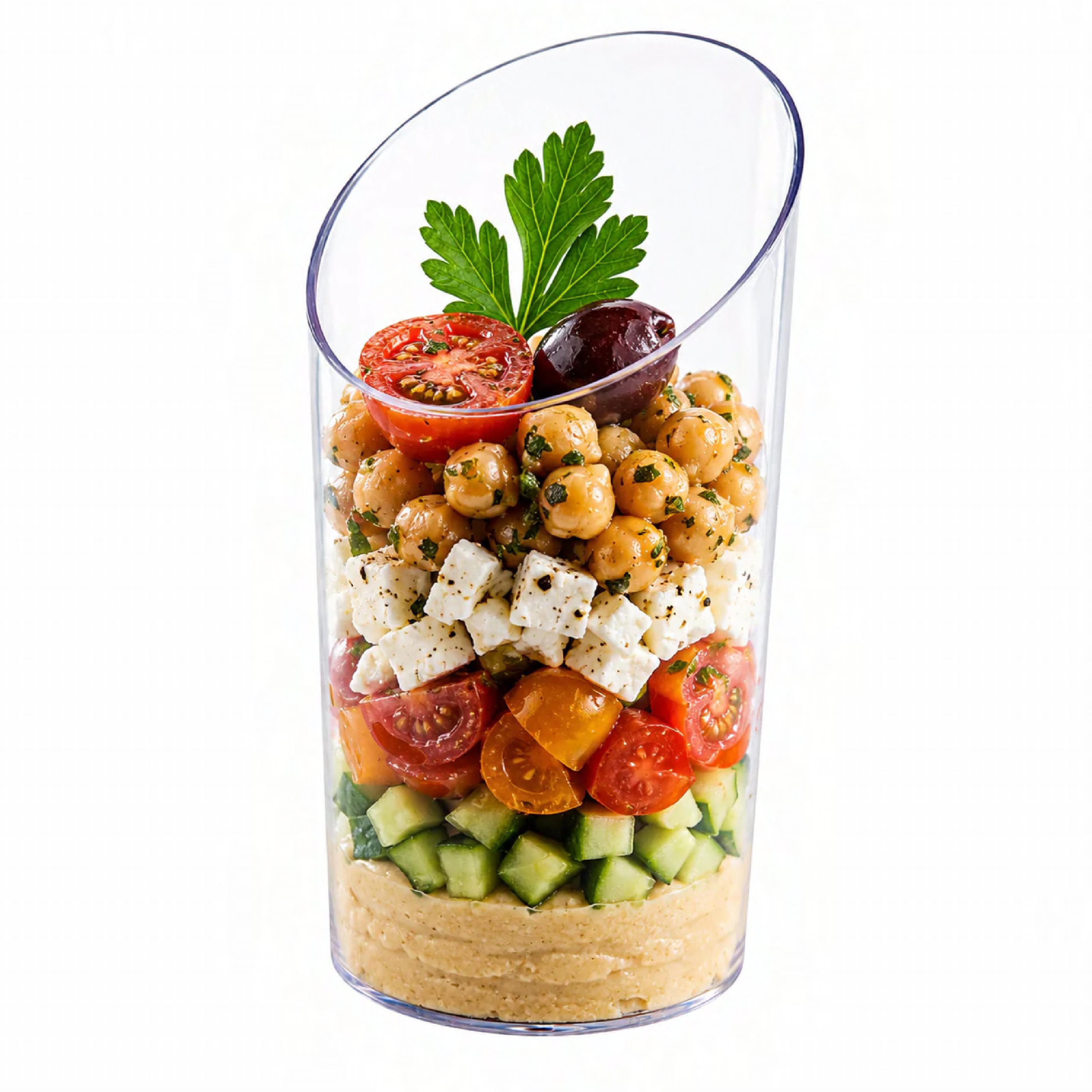 Container Cup 2.7 OZ Plastic Clear Round Slanted Truncated 100/Case