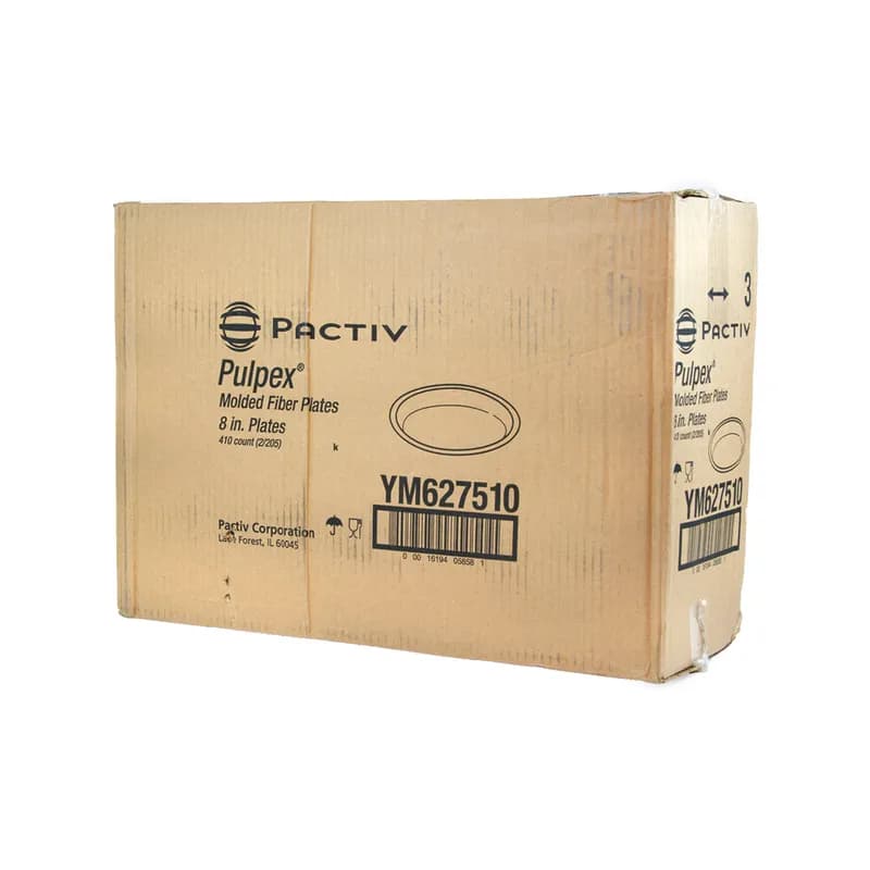 Pulpex® Plate 8X0.828 IN Molded Fiber Natural 410/Case