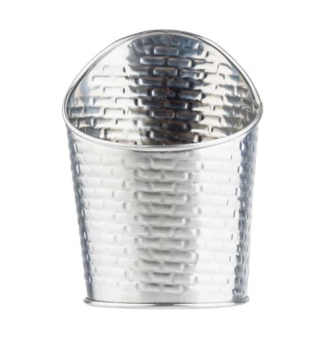 Brickhouse Collection™ Fry Cup 9.5 OZ Stainless Steel Round Angled Small Dishwasher Safe 1/Each