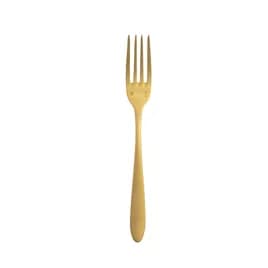 Sant' Andrea Mascagni Dinner Fork 9 IN 18/10 Stainless Steel Brushed Gold 12/Dozen