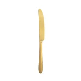 Mascagni Table Knife 9.25 IN 18/10 Stainless Steel Brushed Gold 12/Dozen