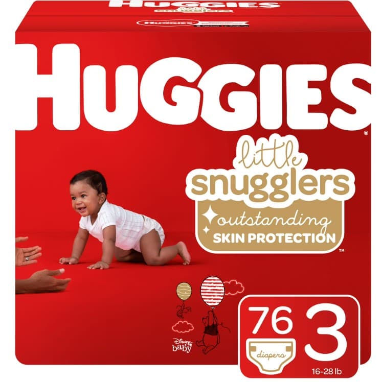Huggies® Giga Jr Pack Baby Diaper Size 3 76/Case