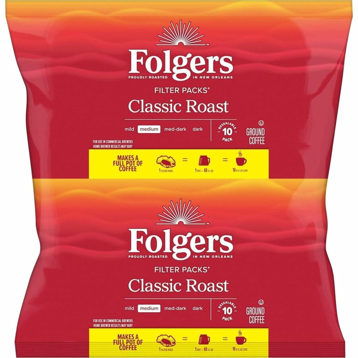 Folgers Classic Roast Coffee Regular 160/Case