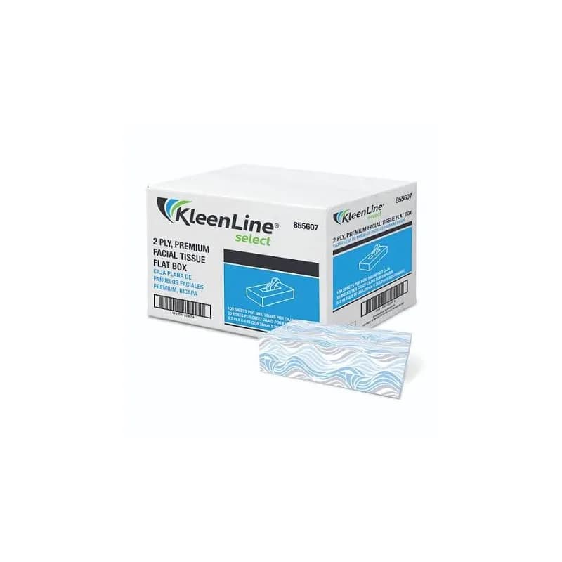 KleenLine® Select Facial Tissue 2PLY Premium Flat Box 3000/Case