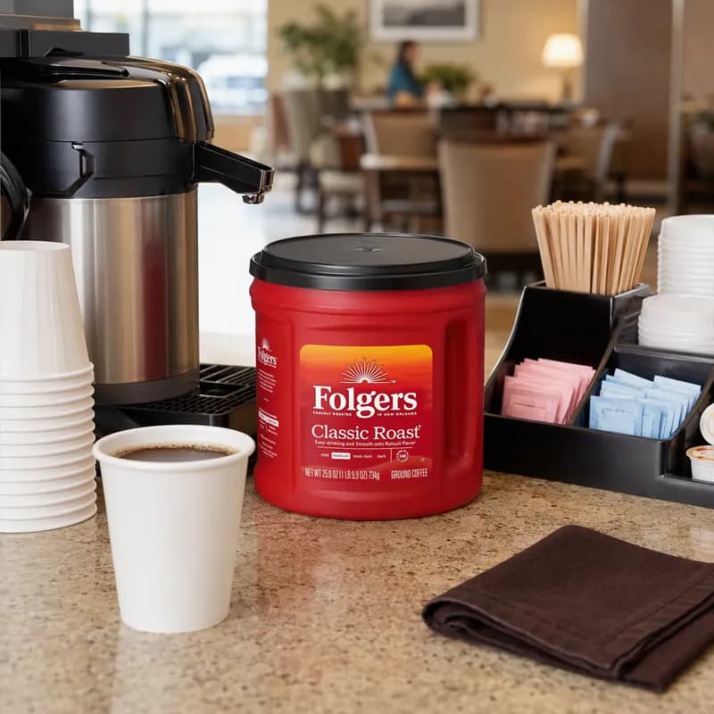 Folgers Ground Coffee 25.9 OZ Medium Roast 6/Pack