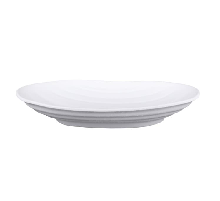Plate 9X5.75X1.25 IN Melamine White Oval Dishwasher Safe 1/Each