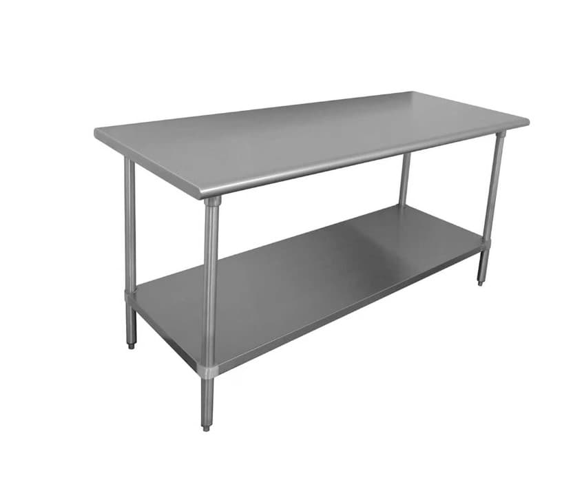 Worktable 30X60 IN Stainless Steel With Undershelf 1/Each