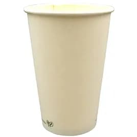 Hot Cup 20 OZ Single Wall Poly-Coated Paper PLA White 1000/Case