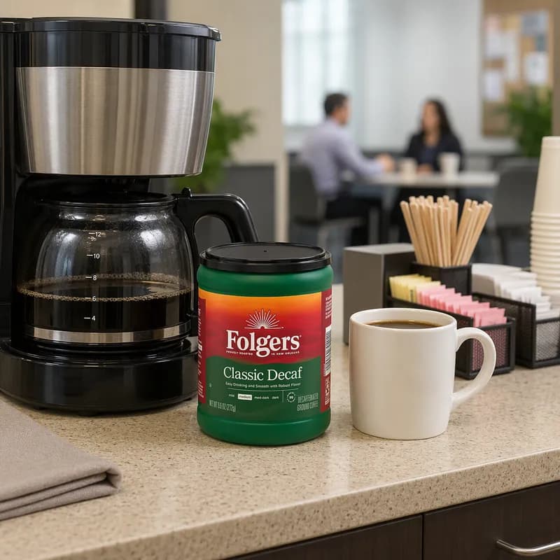 Folgers Coffee 9.6 OZ Decaffeinated 6/Case