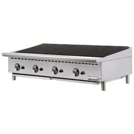 Charbroiler 48 IN Stainless Steel Countertop Natural Gas 35,000 BTU 1/Each
