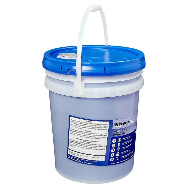 Victoria Bay Multi Temp Rinse Aid 5 GAL 1/Pail