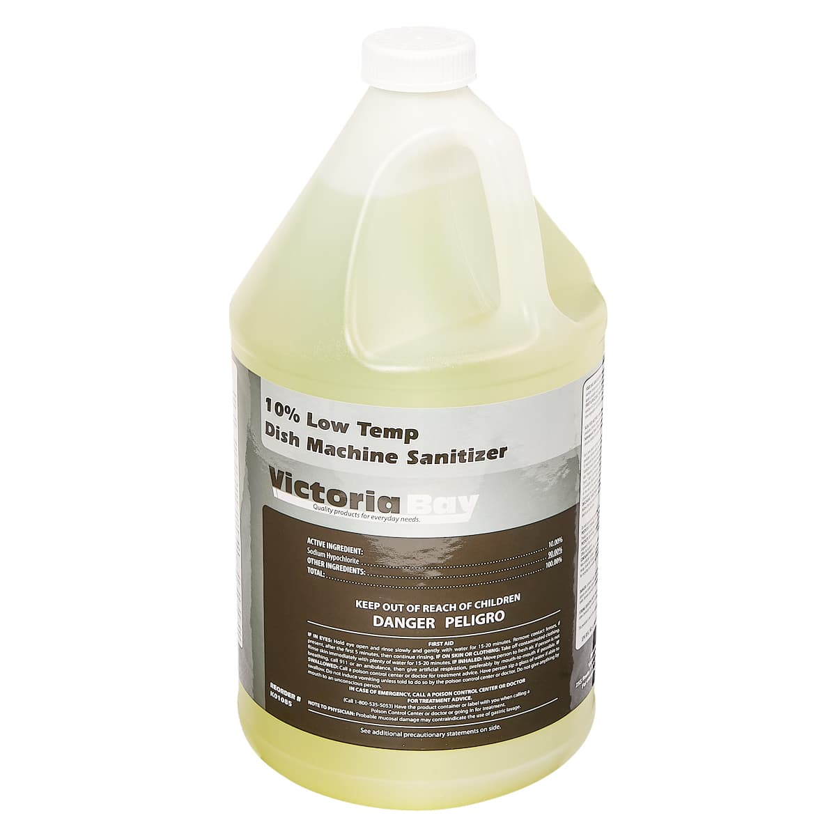 Victoria Bay Low Temp 10% Dish Machine Sanitizer 1 GAL 4/Case