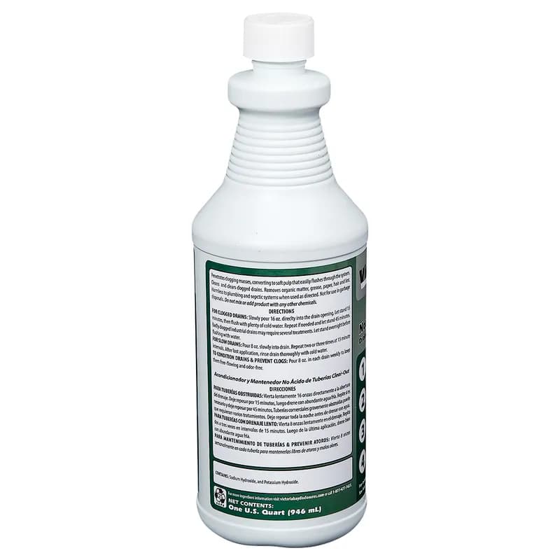 Victoria Bay Non-Acid Clear Out Drain Conditioner & Maintainer 1 QT 12/Case