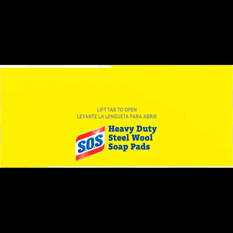 S.O.S.® Soap Pad Steel Wool 15 Count/Box 12 Box/Case 180 Count/Case