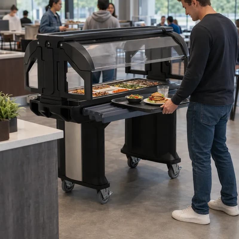 Versa Tray Rails 5 FT Gray For Versa Food Bar 1/Each