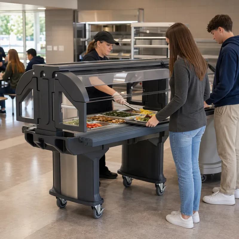 Versa Tray Rails 6 FT Gray For Versa Food Bar 1/Each