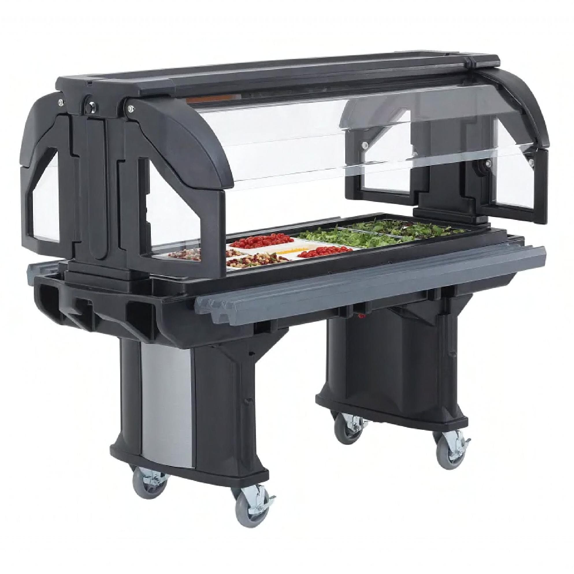 Versa Serving Counter Black Food Bar 1/Each