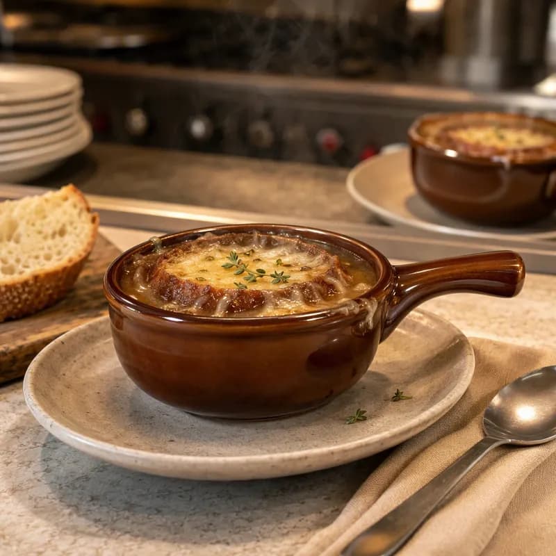 Onion Soup Crock 15 OZ Stoneware Brown Round With Handle Dual Ovenable Microwave Oven Safe 24/Case