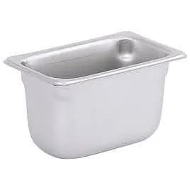 Pan 1/9 Size 4 IN Stainless Steel 1/Each