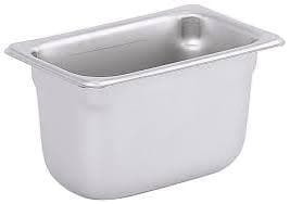 Pan 1/9 Size 4 IN Stainless Steel 1/Each