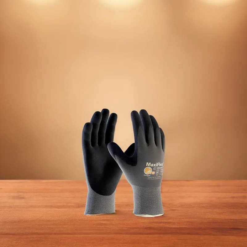 Gloves XL Gray Seamless Microfoam Grip 1/Pair