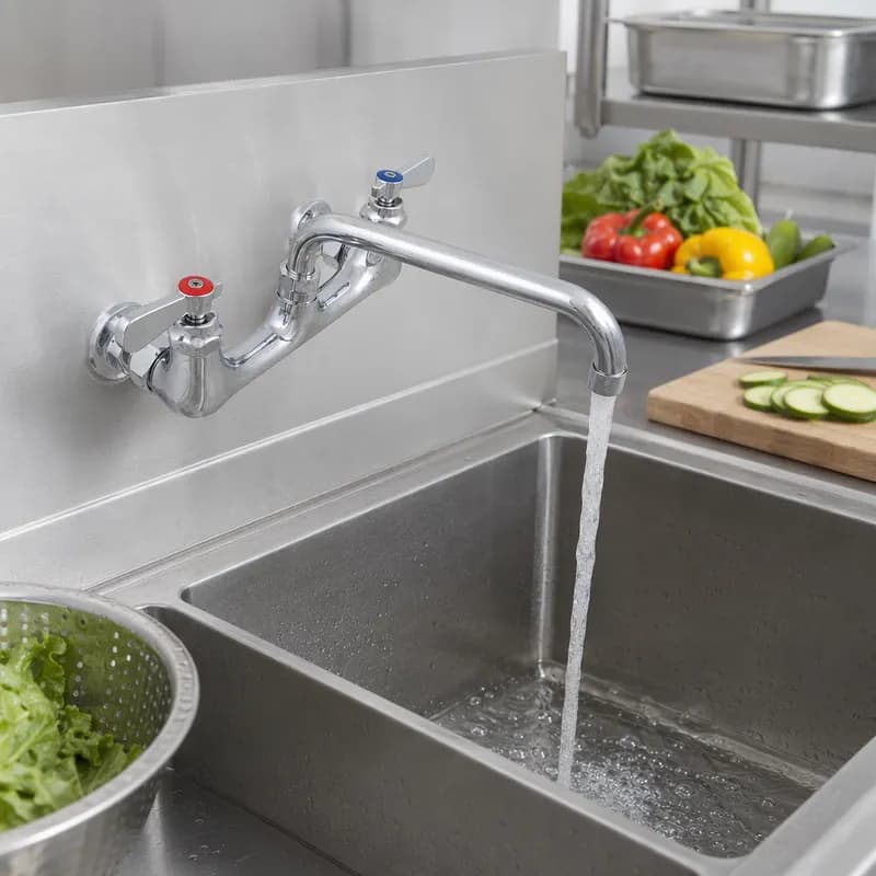 Faucet Heavy Duty Splash Mount 10 IN Swing Spout 1/Each
