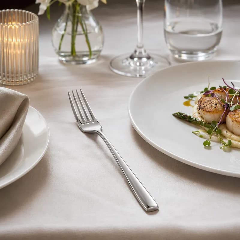 Metropole Velvet by Amefa Premiere Table Fork 8.13 IN 18/10 Stainless Steel Mirror Finish 12/Case