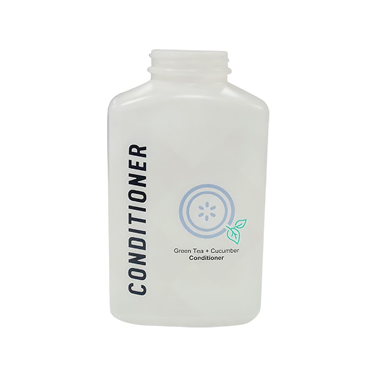 TSI Generic Oblong Green Tea Cucumber Hair Conditioner 32 FLOZ Clear Plastic Empty 1/Each
