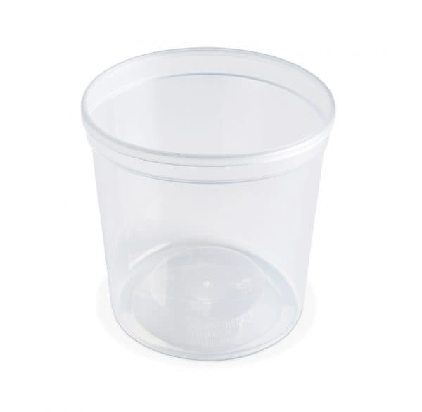 Value Line Deli Container Base 24 OZ PP Clear 500/Case