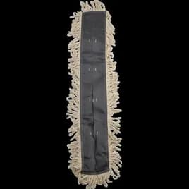 Victoria Bay Dust Mop Pad 5X36 IN Natural Synthetic Yarn Looped Treated 12/Case