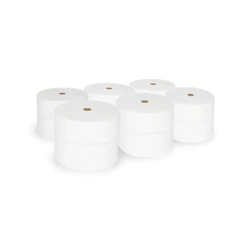 Maximus® Toilet Paper & Tissue Roll 3.3IN X1200FT 2PLY Virgin Paper Embossed Small Core Jumbo High Capacity 12/Case